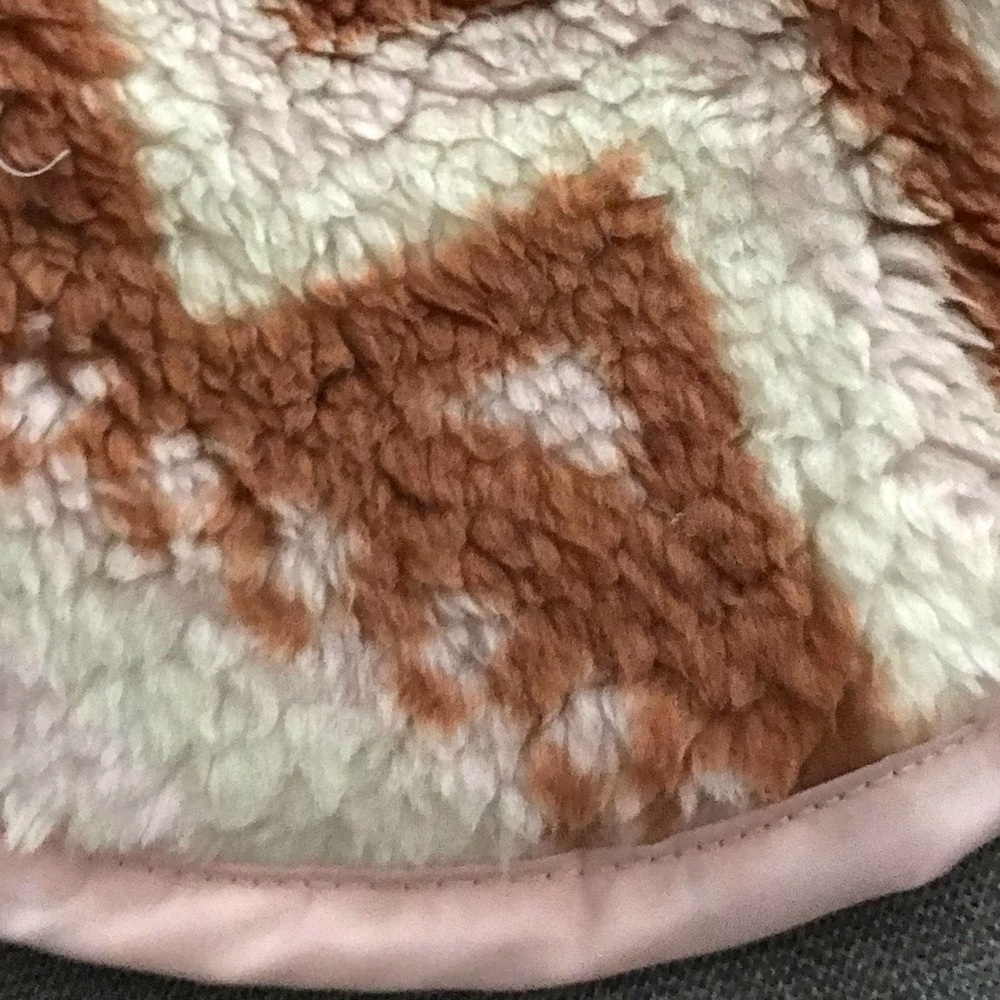 Cozy Brown and Cream Dog Sherpa Sweater - Picture 3 of 8